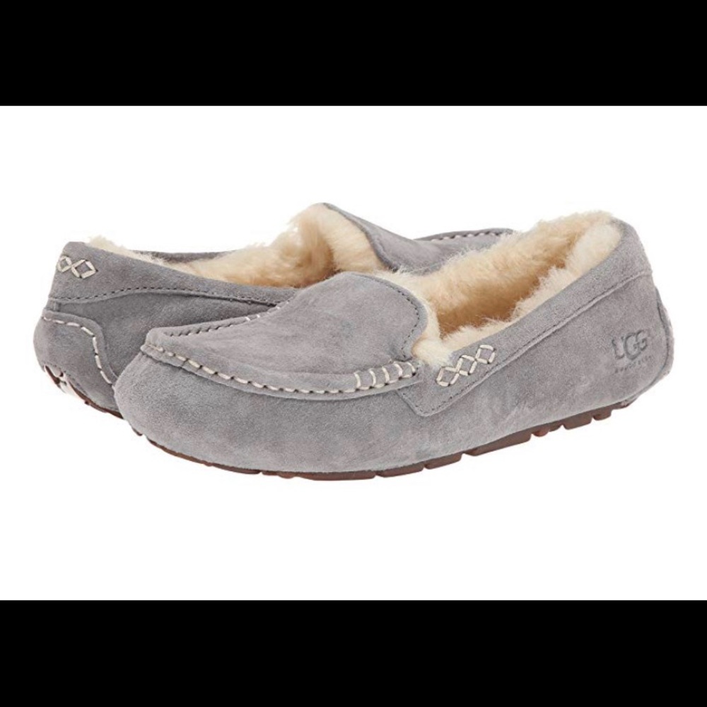 UGG SLIPPERS WOMENS - grey - size 8